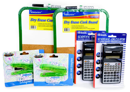 School Supply Boxes | Mega Bundle (1 Box) | Back to School Essentials Kit for Students & Teachers | Includes All of Your Back-to-School Needs for All Classes