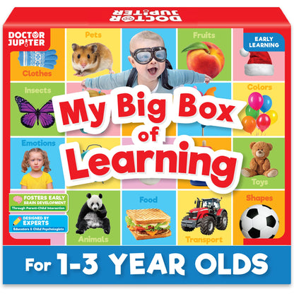Doctor Jupiter My Big Box of Learning | Toys for Toddlers Ages 1-2-3 | Toddler Learning & Educational Activities for 1+ Year Old Boys & Girls | Gift Ideas for Birthdays