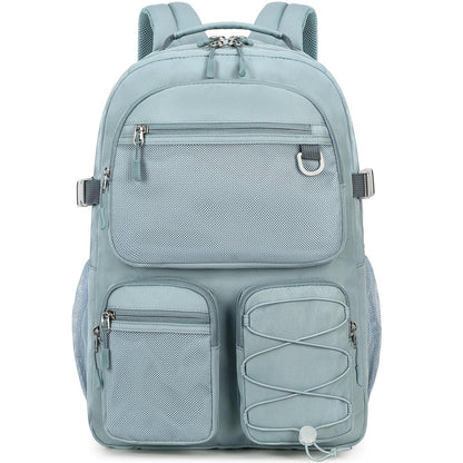 Lohol Water Resistant Backpack with Mulitiple Pockets for School Travel Outdoor College, 15.6 inch Laptop Daypack for Men and Women (Blue)