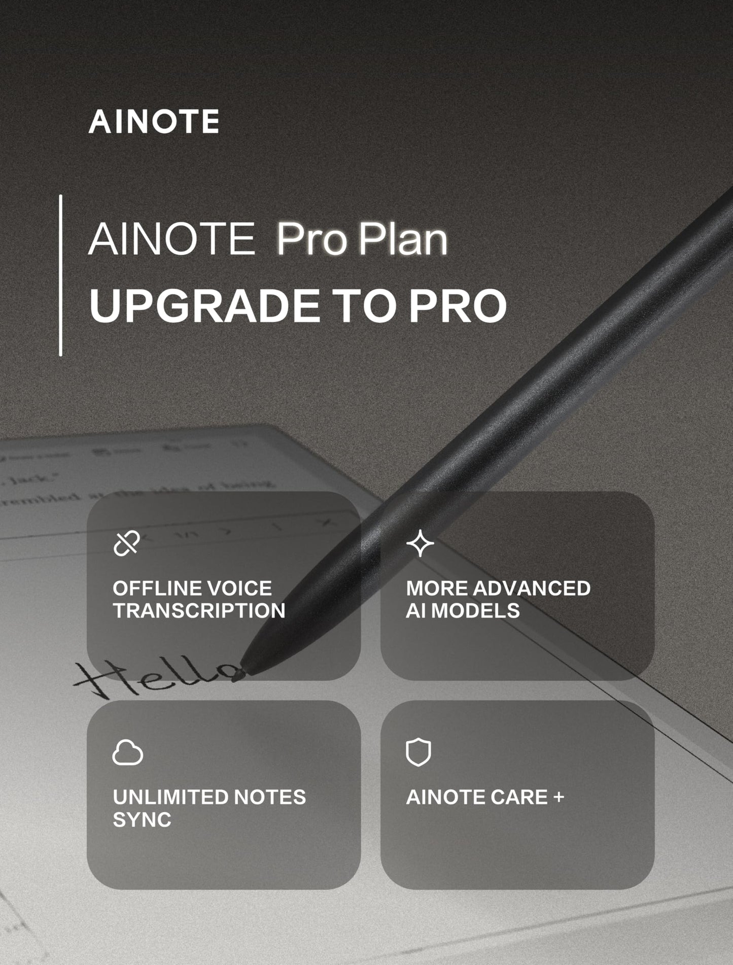 iflytek AINOTE 2, 10.65" E Ink Tablet, 4.2mm Ultra-Thin AI Paper Tablet for Meetings,Digital Notebook with Voice-to-Text, Handwriting Conversion,16-Language Transcription, Ideal for Work & Study