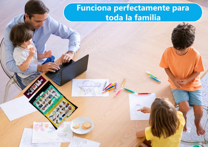 Visual Communication Book,162 ASD Photo Picture Cards: Autism Language Vocabulary, Speech Articulation Therapy, ADHD & Aprexia Learning (Spanish Laminate Real Photo Book, Small)