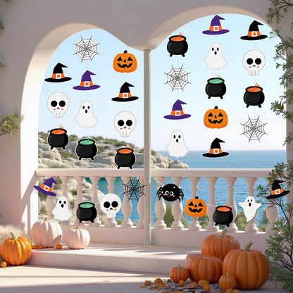 Halloween Party Decorations Hallowee Hanging Banner Holiday Party Decorations with Hallowee Witch Ghost Pattern Card Banner Cute Halloween Decor, Hocus Pocus Hallowee Decorations