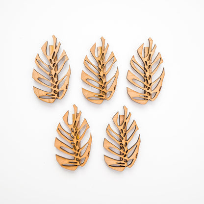Treleaf Monstrella Wall Clips – Petite Size, Set of 5 Wooden Trellises for Indoor Climbing Plants – Self-Adhesive Plant Wall Fixtures to Create Green Walls – Perfect for Pothos & Vining Houseplants