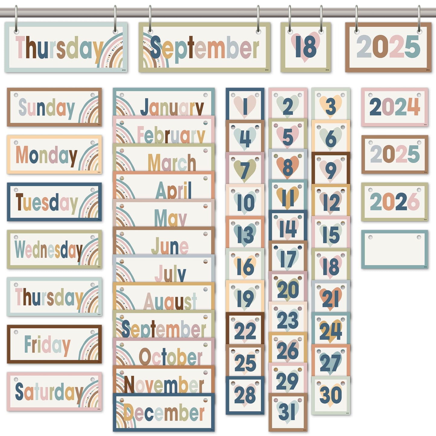 Teacher Created Resources Everyone is Welcome Flip Calendar