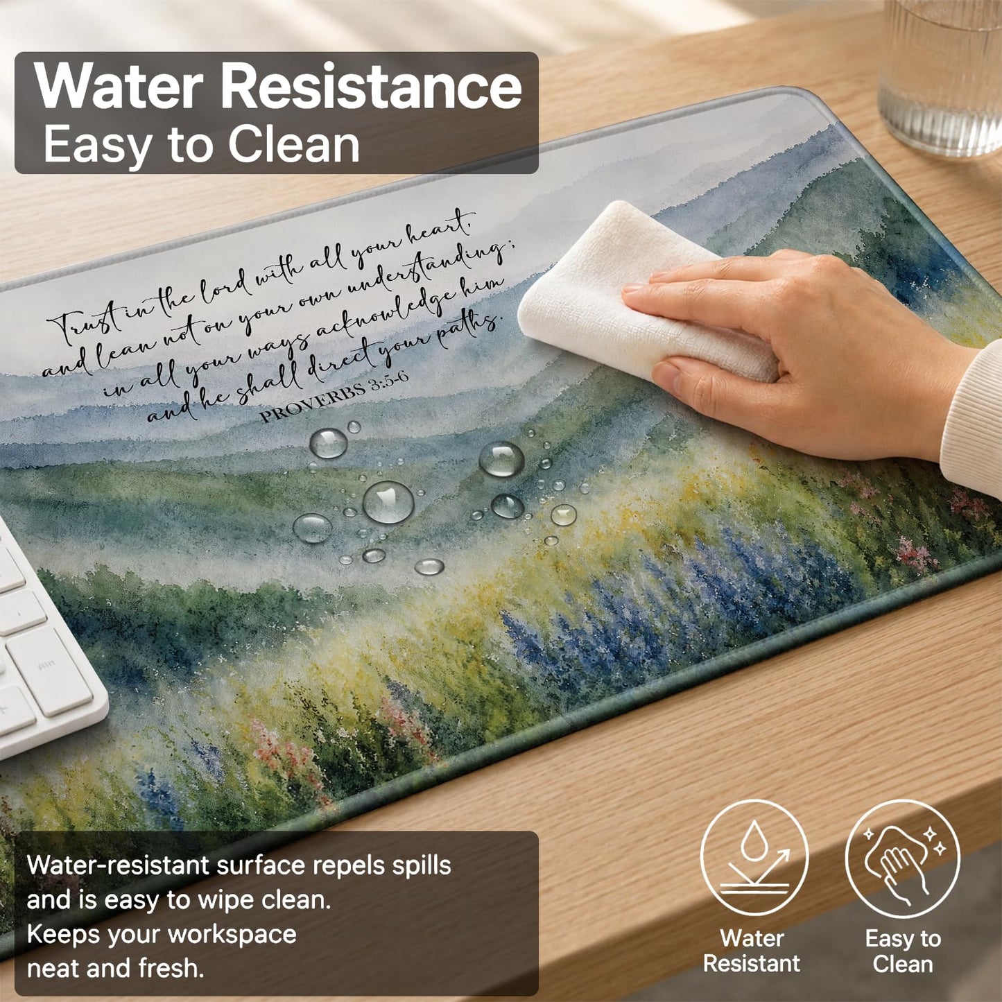gsgfdshf Bible Verse Christian Large Mouse Pad 31.5x15.7 in