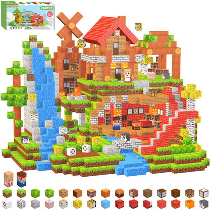 LionFuny 150PCS Magnetic Blocks,Magnetic Building Blocks,Magnet Blocks 3D Building Set for Kids Toddlers Boys,STEM Sensory Educational Stacking Christmas Toys Gifts for 3 4 5 6 7 8 9+ Year Old