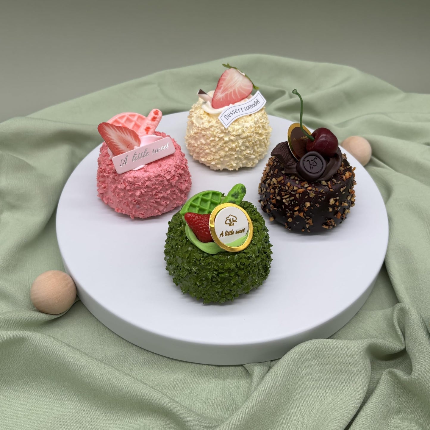 FESTLOVE Set of 7 White Cake Stands Metal Dessert Display Holder Round 3 Tier Cupcake Stand Serving Tray Platter Cake Pedestal Stand for Party Weddings Birthday Baby Showers Anniversary