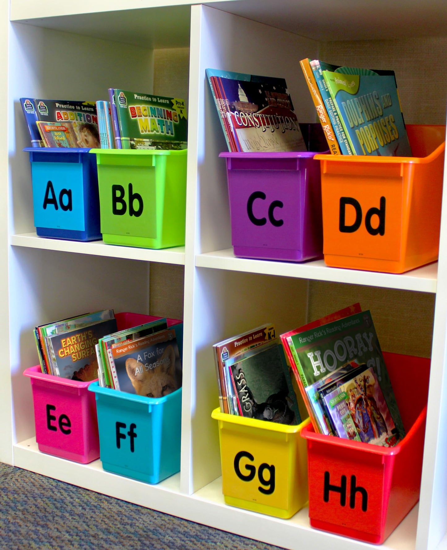 Teacher Created Resources Teal Plastic Book Bin 6-Pack (TCR2088556)