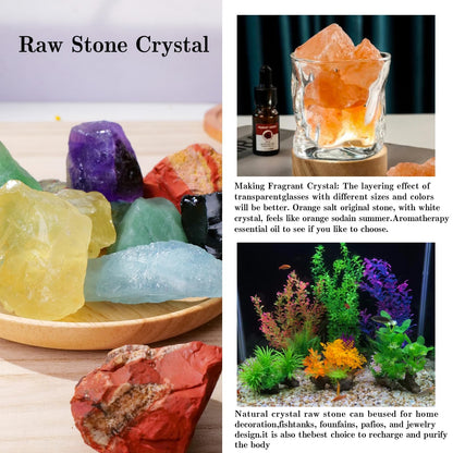 Apengshi Tiger's Eye Raw Crystals 2PCS Natural Rough Rocks Healing Crystal and Stones DIY Raw Stones Meditation Fountain Garden Home Decor