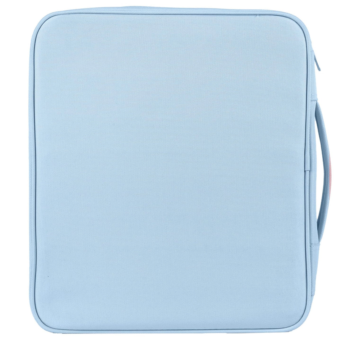 Sooez Zipper Binder Bag, 1.5 Inch Binders 3 Ring O-Ring, 5-Tab Dividers Expanding File Folder, 500-Sheet Capacity Three Ring Binder, Cute Organizer Storage for Student School Classroom Supplies, Blue