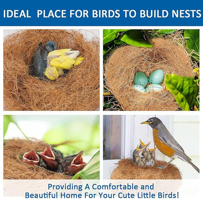Premium Coconut Fiber for Bird Nests - Canary Nesting Material Coconut Bird Nest Finch Coconut Fiber Loose Bedding Substrate for Laying Eggs,Resting Materials, Hummingbird Parakeet 40g/1.4 oz