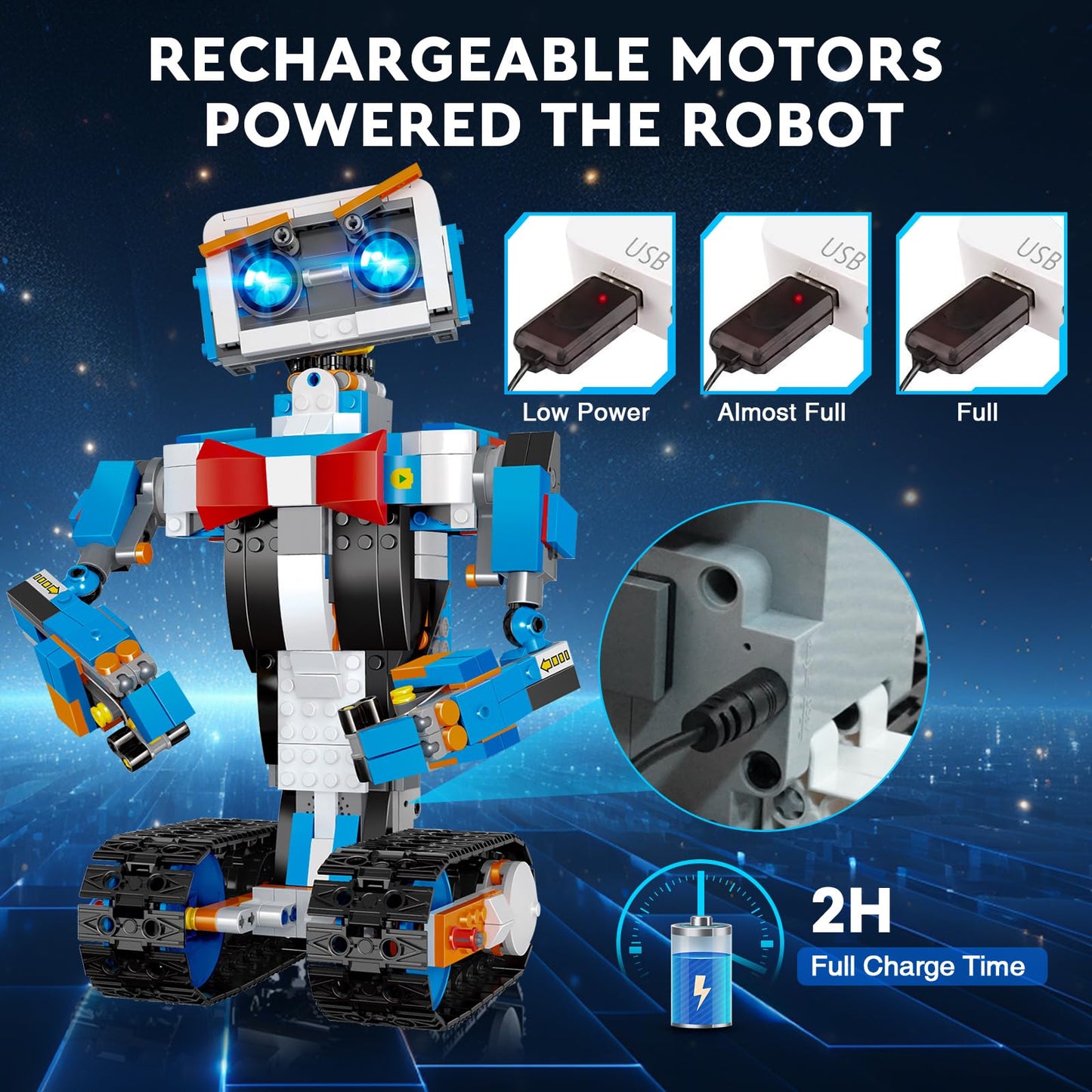 anysun STEM Robot Building Kit for Kids 8-12, App & Remote Control Robot Toys, Birthday Gift for Kids 6 7 8 9 10 11 12+ Years Boys and Girls