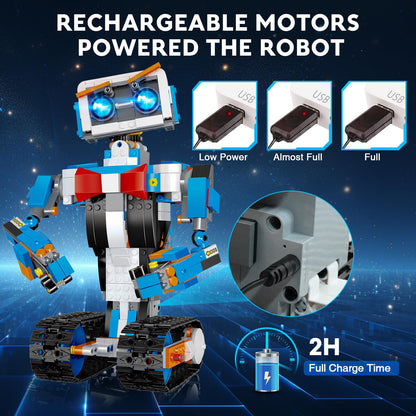 anysun STEM Robot Building Kit for Kids 8-12, App & Remote Control Robot Toys, Birthday Gift for Kids 6 7 8 9 10 11 12+ Years Boys and Girls
