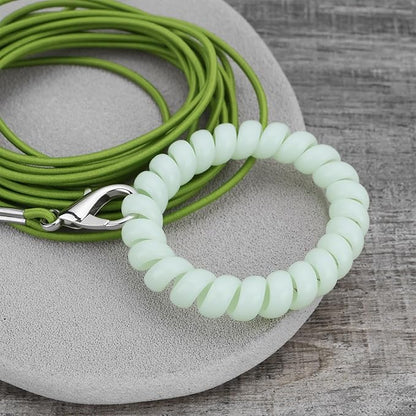 Bird Harness Flying Training Rope 3M for Parrots Pigeons and Budgerigars with 4# Ring (Green)