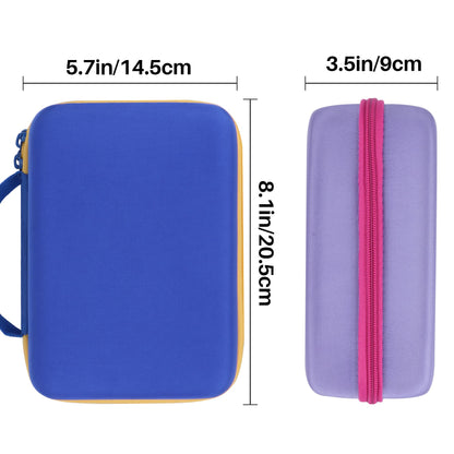 Lebakort Storage Case Compatible with LeapFrog Fridge Phonics Magnetic Letter Set (Sky Blue+Yellow Case)