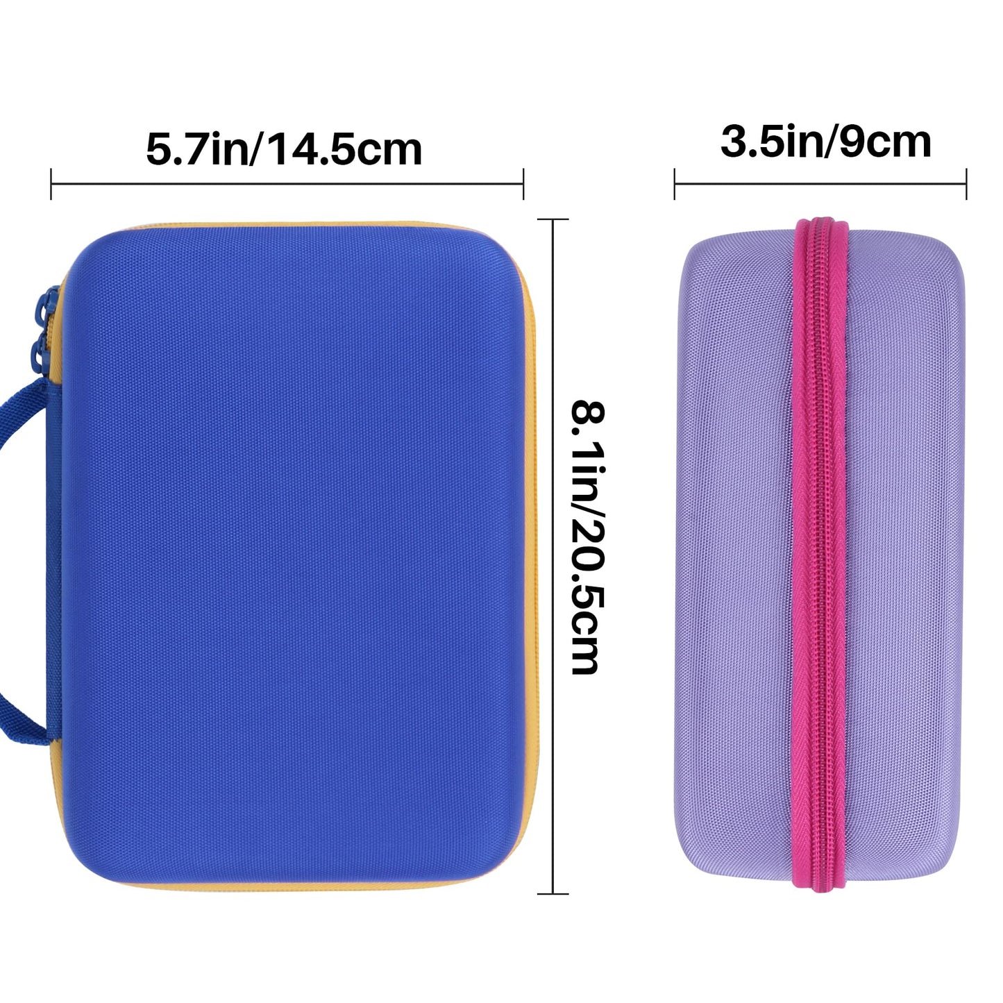 Lebakort Storage Case Compatible with LeapFrog Fridge Phonics Magnetic Letter Set (Purple+Pink Case)