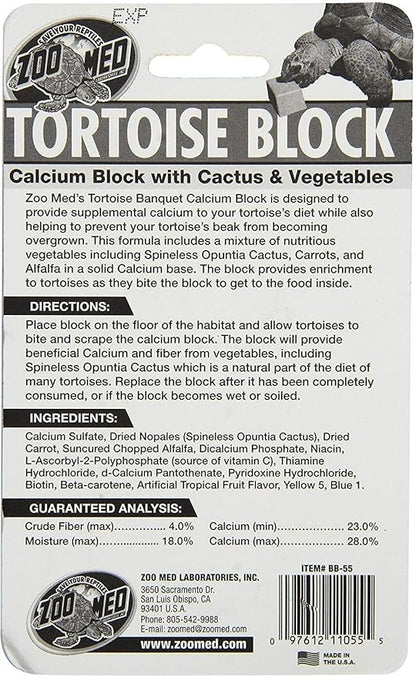 Zoo Med Tortoise Banquet Block 5 oz - Pack of 4