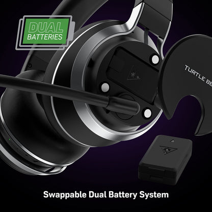 Turtle Beach Stealth Pro Multiplatform Wireless Noise-Cancelling Gaming Headset for Xbox Series X|S, Xbox One, PS5, PS4, PC, Mac, Mobile – Swappable Batteries – Black