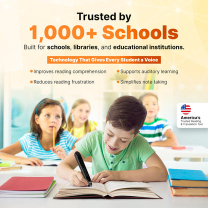 Scanmarker Pro | Translation Pen & Reading Pen for Kids & Adults | Assistive Tool & Language Translator Device for Dyslexia, Reading Support & Language Learners | Translator Pen for 100 Languages