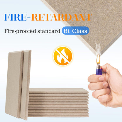 DOLLAR BOSS Large Cork Board for Wall 48" x 36" x 0.5" Bulletin Board 12 Packs Corkboard Tiles Self Adhesive Felt Wall Tiles for Office Home School, Latte