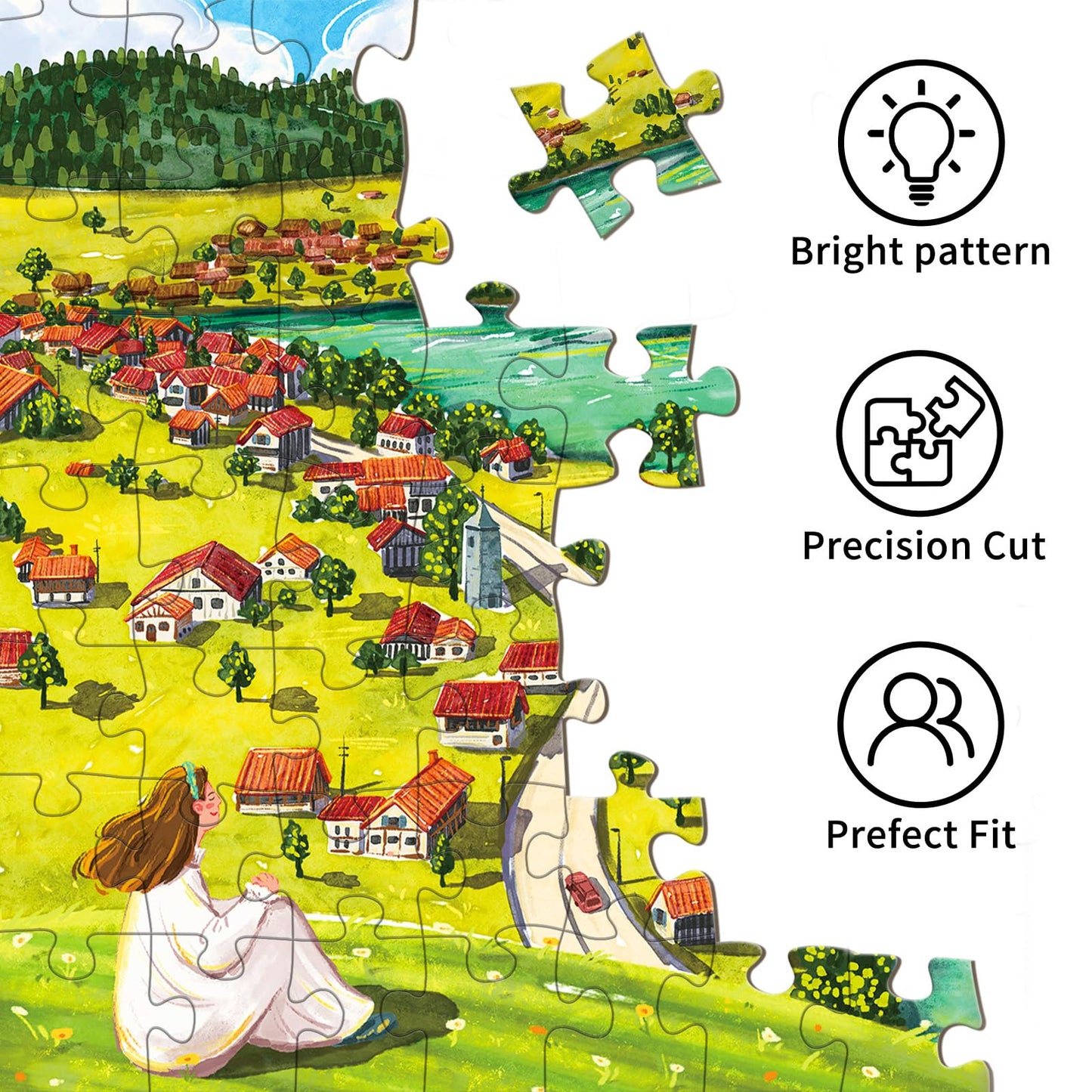 TangMosaic Puzzles for Adults 1000 Pieces, Jigsaw Puzzle for Adults, Fun Challenging Puzzle, Cozy Home Life Puzzles Game, Interlock Perfectly No Dust, Gifts for Easter Mother’s Day