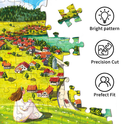 TangMosaic Puzzles for Adults 1000 Pieces, Jigsaw Puzzle for Adults, Fun Challenging Puzzle, Cozy Home Life Puzzles Game, Interlock Perfectly No Dust, Gifts for Easter Mother’s Day