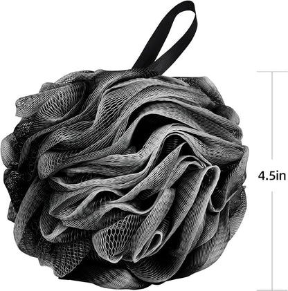 Fu Store Loofah Sponge Shower Loofahs 50g Bath Sponges Mesh Balls Body Scrubber Exfoliator Wash Back Scrubber Bathroom Men Women 4 Pack Scrubbers Cleaning Bathing Accessories