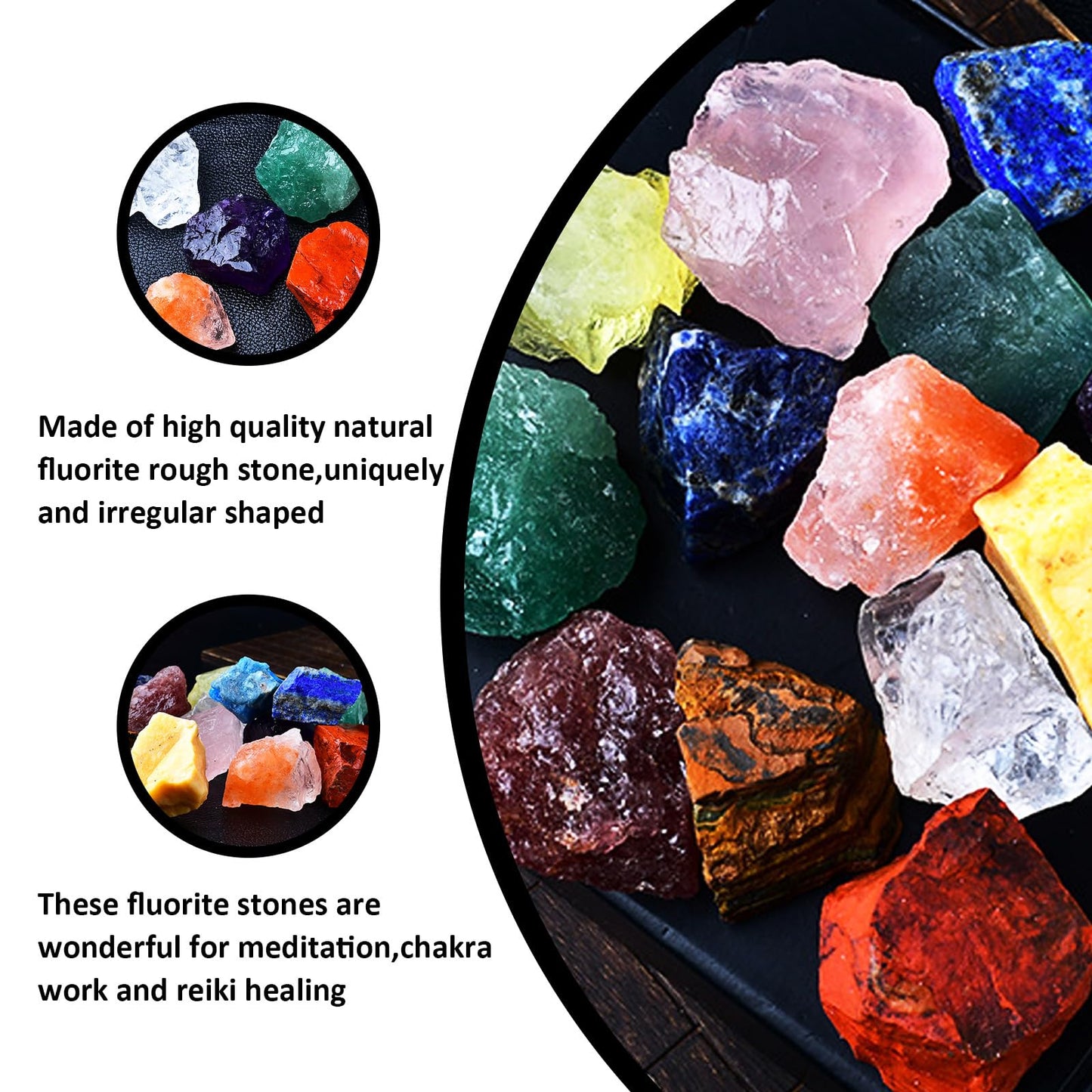 Raw Crystals, Large 1.2-2.0" Healing Crystal Natural Rough Stones for Intuition,Chakra,Meditation,Decoration,Polishing,Energy Work (Tiger's Eye, 3.5oz-0.8-1.2"raw Crystals)