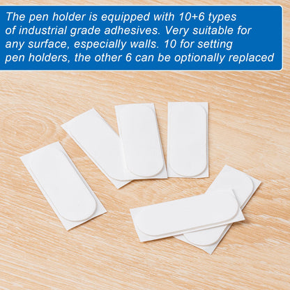 UEHSNI Adhesive Pencil Holders for Desk,Silicone Flexible Pen Holder for Wall, Office, School,Home,Classroom Must Haves,Teacher Essentials Accessories,Desk Organizer (20, Multi-colour combinations)