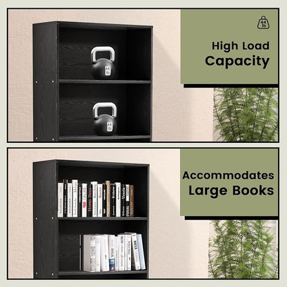 GRUSIGN 71" Tall 6-Tier Bookshelf, Large Open Display Bookcase with Ample Storage, Floor Standing Book Shelf for Living Room, Home Office, Bed Room, Black