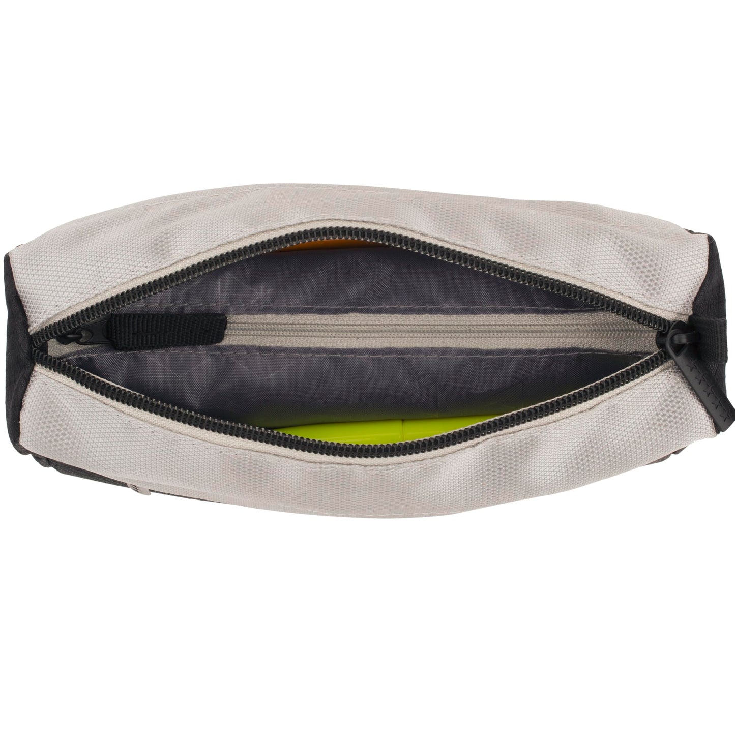 Five Star Pencil Pouch, Pen Case, 9-Pocket Zipper Pouch, Storage Organizer for School Supplies Earbuds Chargers Cables Makeup, Black/Grey (505600A-ECM)