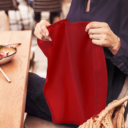 Utopia Home [24 Pack, Red] Cloth Napkins 17x17 Inches, 100% Polyester Hemmed Edges, Washable and Reusable Ideal for Parties, Weddings and Dinners