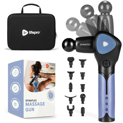 LifePro Percussion Massage Gun FSA HSA Eligible– Deep Tissue Handheld Massager for Athletes – Muscle Recovery Tool for Men & Women – Quiet, Portable with Attachment Heads & Travel Case