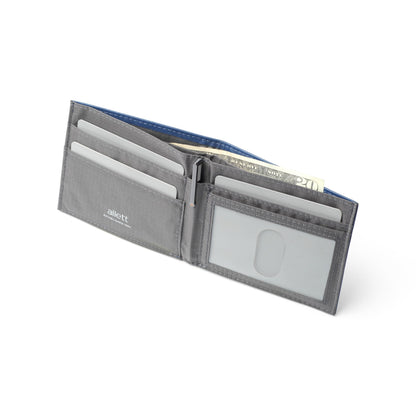 Allett ID Wallet, Cobalt Blue | Leather, RFID Blocking | Slim Minimalist Bifold Wallet, Water Resistant, Durable, Thin, Front Pocket | Holds 4-12+ Cards, Cash