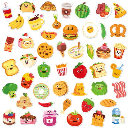Fecheche Large Size Cute Fridge Magnets for Toddlers, Preschool Spelling Learning Education Refrigerador Magnetic Toy (Foods 48pcs)