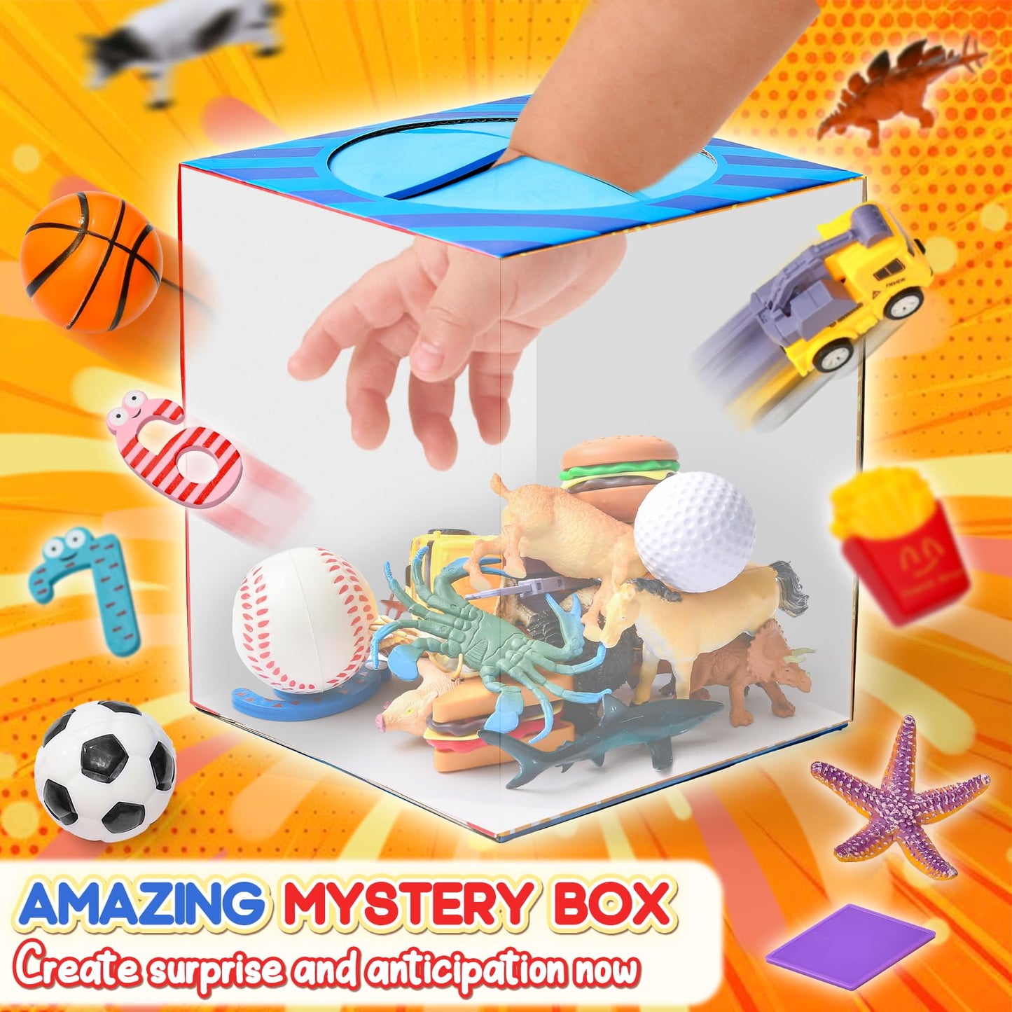 Golray Sorting Toys for Toddlers with Mystery Box, Educational Sorting Games with 8 Themes and 52 Matching Pieces for Preschool & Home Learning, Speech Therapy Toys, Montessori Gift for Kids Ages 3–5