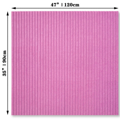 YOUDEFUL Large Cork Board Alternative-12 Pcs Self-Adhesive Felt Bulletin Board Tiles, Felt Pin Board Cork Board Tiles for Home Office Wall Decor, Tack Board 47"x35" (Rose