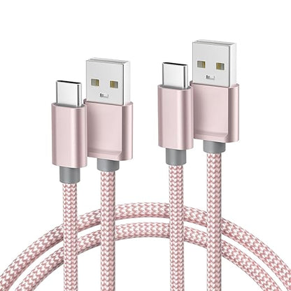 Basesailor for Kindle Fire HD 2024 USB Type C Charger Cable 6.6FT 2Pack,Charging Cord for Fire HD 7 2022 12th,10 9th 2019,8 10th 2020,Paperwhite 11th 2021 Generation,A03s,A51,A52,A53,Apple 17 Air 16 e