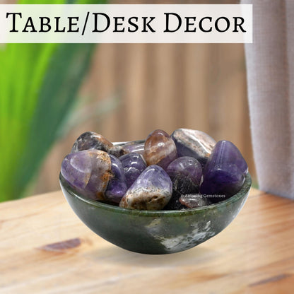 Amazing Gemstone Chevron Amethyst Crystals and Healing Stones Tumbled - 1 oz Chevron Amethyst Stone, Natural Healing Stones for Energy Balance, Stress Relief - Premium Polished Gems Rocks