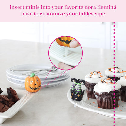 Nora Fleming Witchful Thinking - Hand-Painted Ceramic Halloween Decor - Fall Minis for the Home and Office