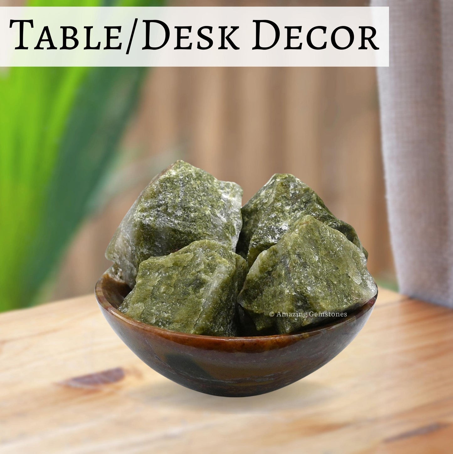 Amazing Gemstone Vesuvianite Raw Crystals and Healing Stones, Natural Rocks for Tumbling and DIY Raw Stones and Crystals (1 LB)