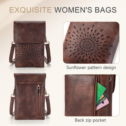 APHISON Small Crossbody Bags for Women Trendy, Leather Crossbody Phone Purses Handbags with Adjustable Strap