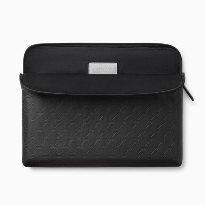 Comfyable x Edition Faux Leather Laptop Sleeve 13 14 Inch, Compatible with 13" MacBook Air M5 & 14" MacBook Pro M5 Pro/Max 2026, Mac Travel Case with a Front Zip Pocket for Men Women, Black