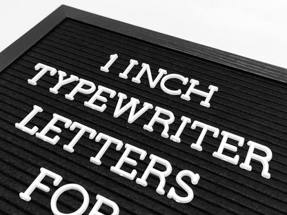 G GAMIT Felt Letter Board Letters Set - Pre-cut 418pcs Nonstandard 1inch White Typewriter Letters Only (No Board Included)