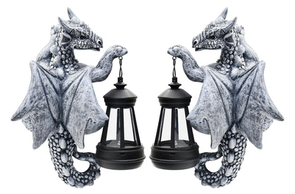 Fashionoda Dragon Tree Hugger Garden Decor - 9.3 Inch Garden Statues Lawn Ornaments for Outside Balcony Yard Whimsical Art Outdoor,Medieval Fantasy Halloween Decor
