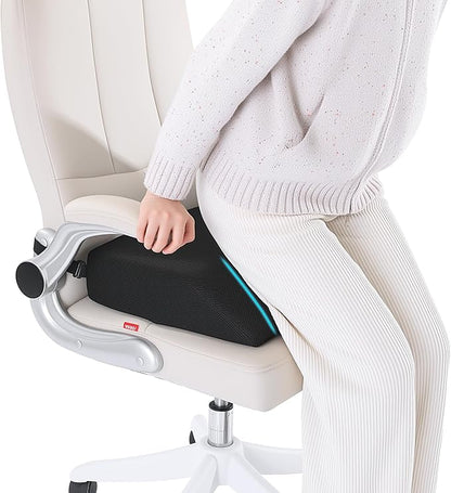 ROYALAY Hip Cushion Post Surgery with Breathable Cover, Memory Foam Hip Replacement Kit After Surgery, Seat Cushion with Anti-Slip Bottom, Chair Cushions for Elderly
