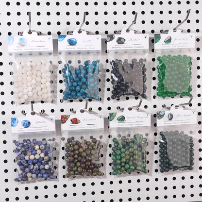 Raicegs 100pcs 8mm Obsidian Beads Natural Gemstone Beads Round Loose Beads for Jewelry Making DIY Bracelets Necklace