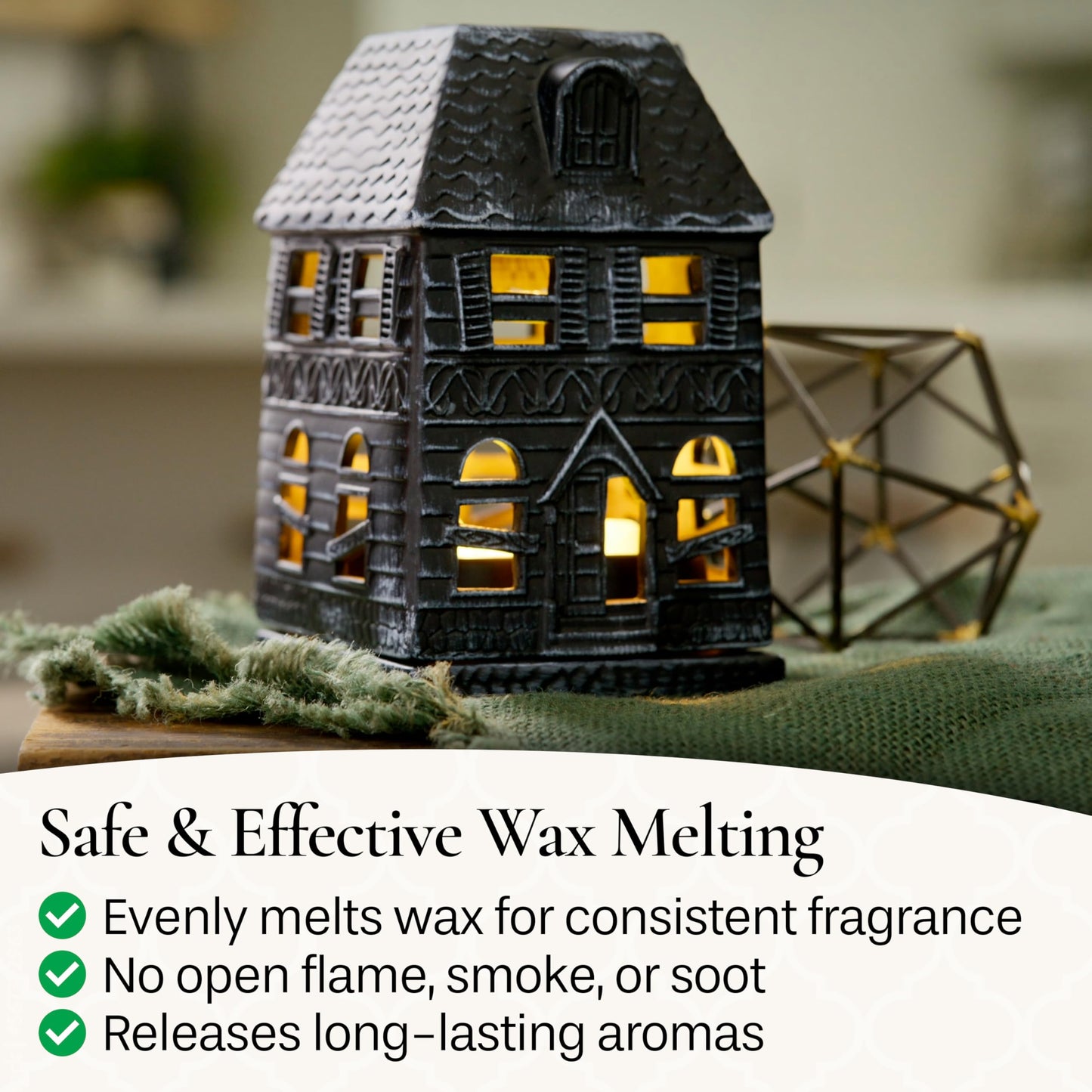 Candle Warmers Etc. Haunted Mansion Canopy Fragrance Warmer – Use with Any Wax Melts