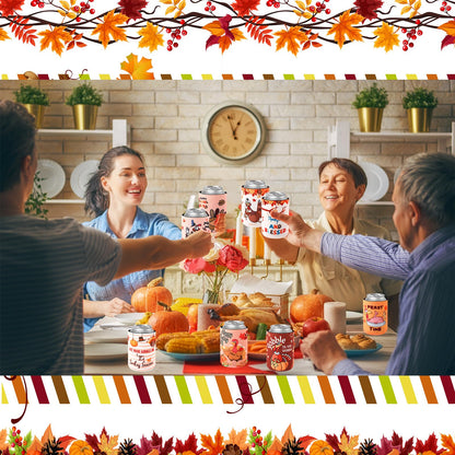 Remerry 24 Pcs Thanksgiving Can Cooler Sleeves 12 oz Funny Can Sleeves Turkey Pumpkin Neoprene Insulated Beer Can Bottle Sleeves for Happy Thanksgiving Happy Turkey Day Party Favors Supplies