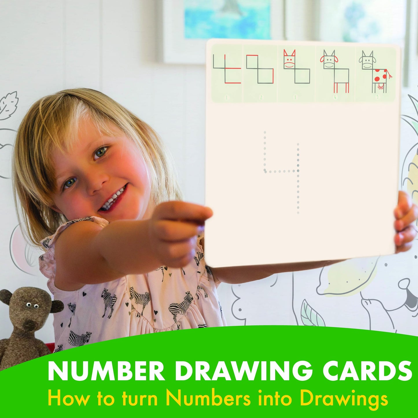 MD CREATIVE Learning Activity - Drawing with Numbers Educational Game, Perfect for Kids, Preschoolers Who Love Toys, Art and Craft Activities, Gifts for Girls and Boys Ages 3, 4, 5, 6